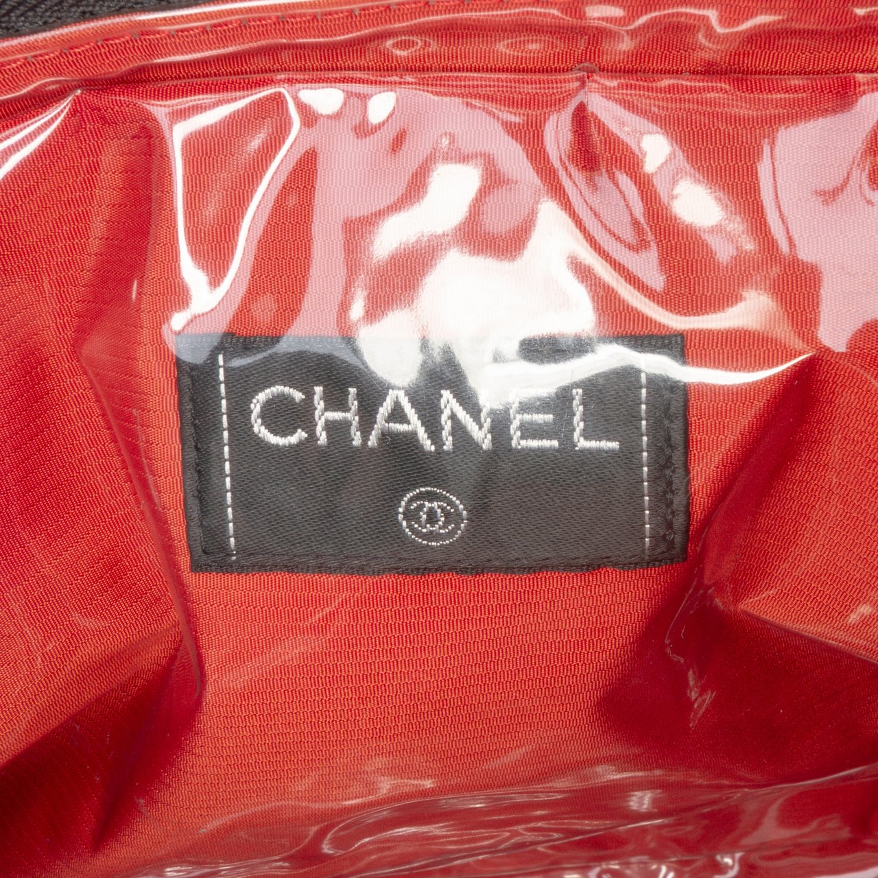 Chanel Old Travel Line Nylon Handbag Zwart
