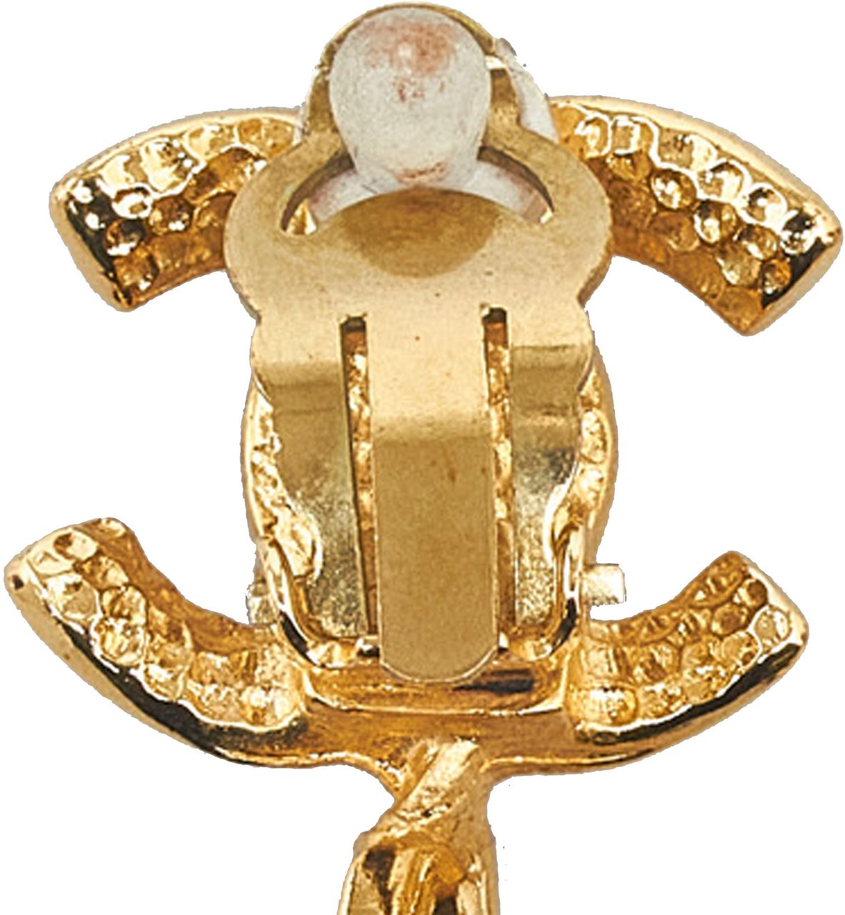Chanel CC Drop Earrings Goud