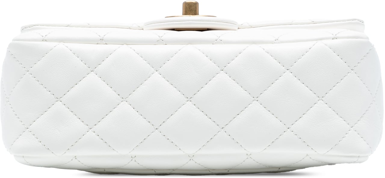 Chanel Mini Rectangular Classic Lambskin Romance Single Flap Wit