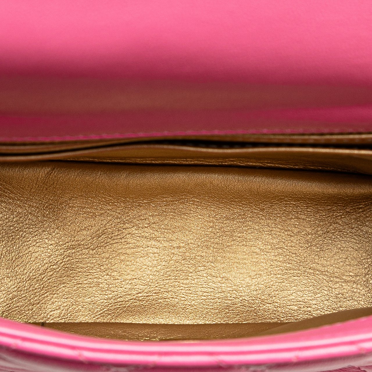 Chanel Mini Square Classic Lambskin Pearl Crush Single Flap Roze