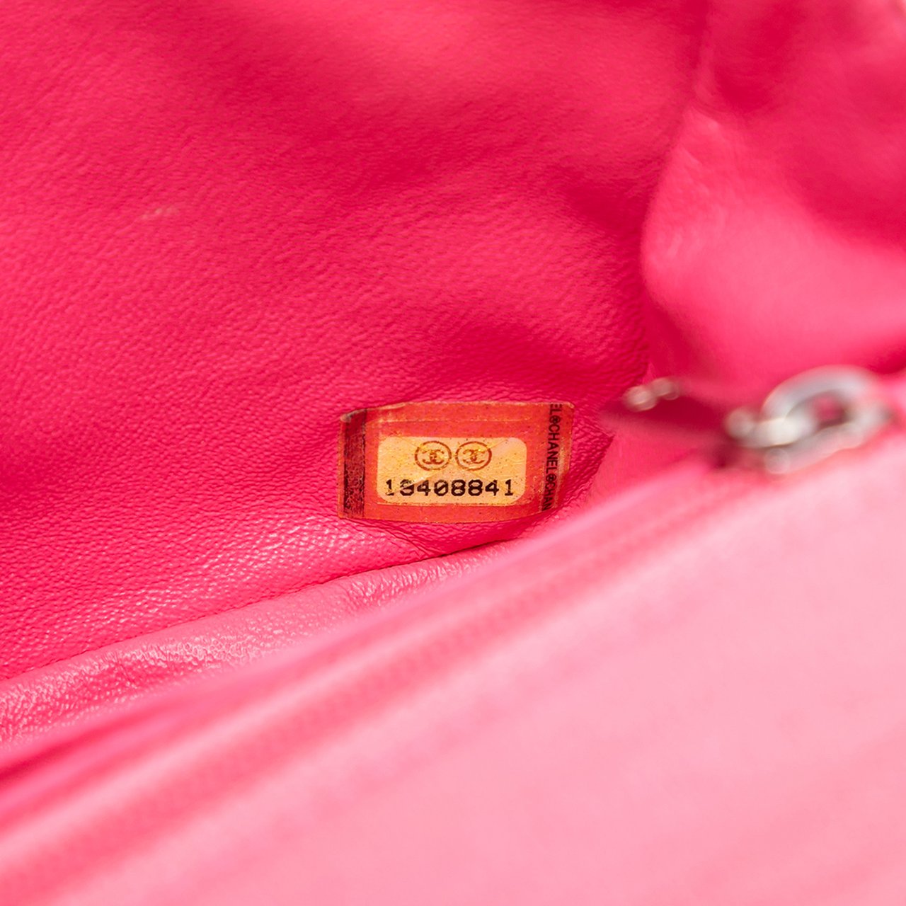 Chanel Mini Rectangular Classic Jersey Single Flap Roze