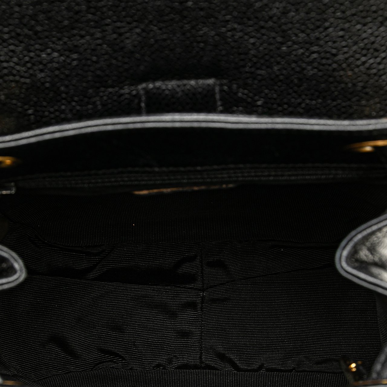 Chanel Caviar Triple CC Backpack Zwart