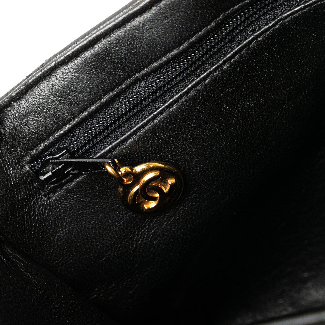 Chanel Quilted Lambskin Double Sided Flap Zwart