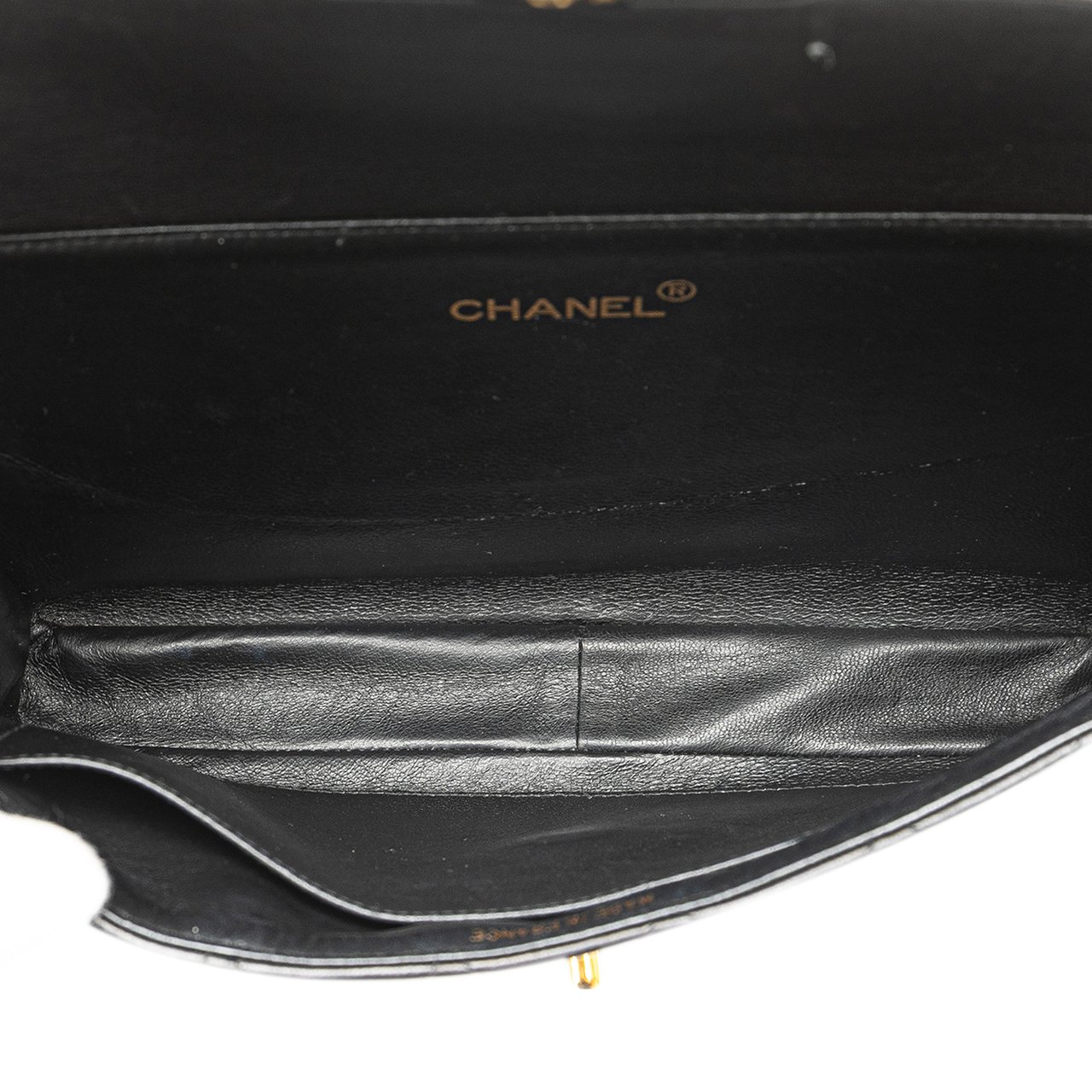 Chanel Quilted Lambskin Double Sided Flap Zwart