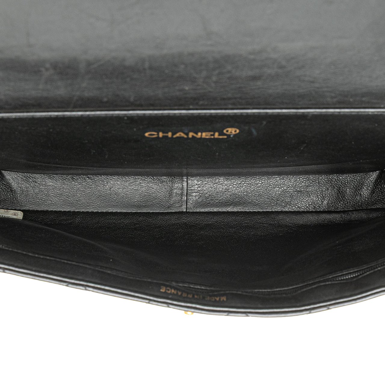 Chanel Quilted Lambskin Double Sided Flap Zwart