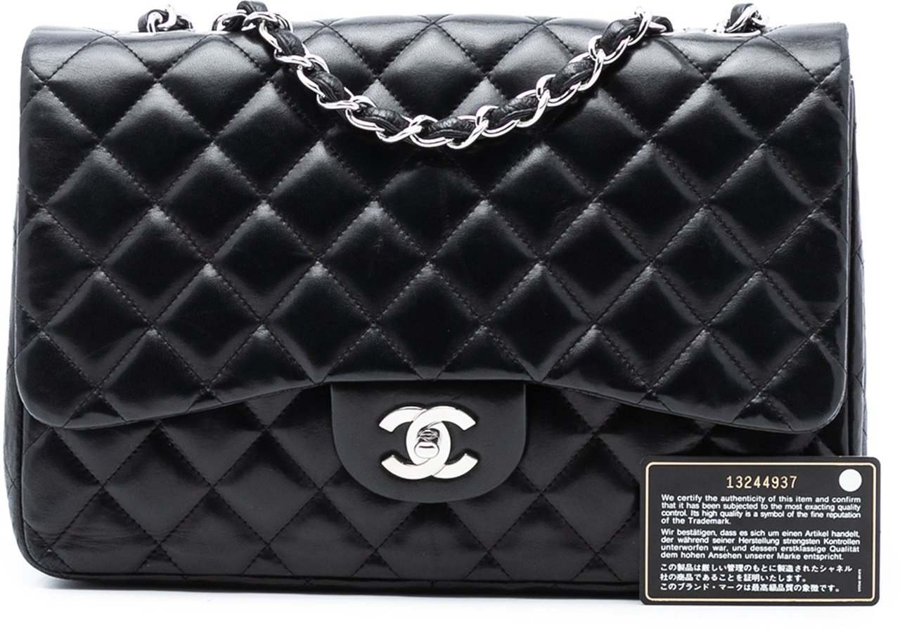 Chanel Jumbo Classic Lambskin Single Flap Zwart