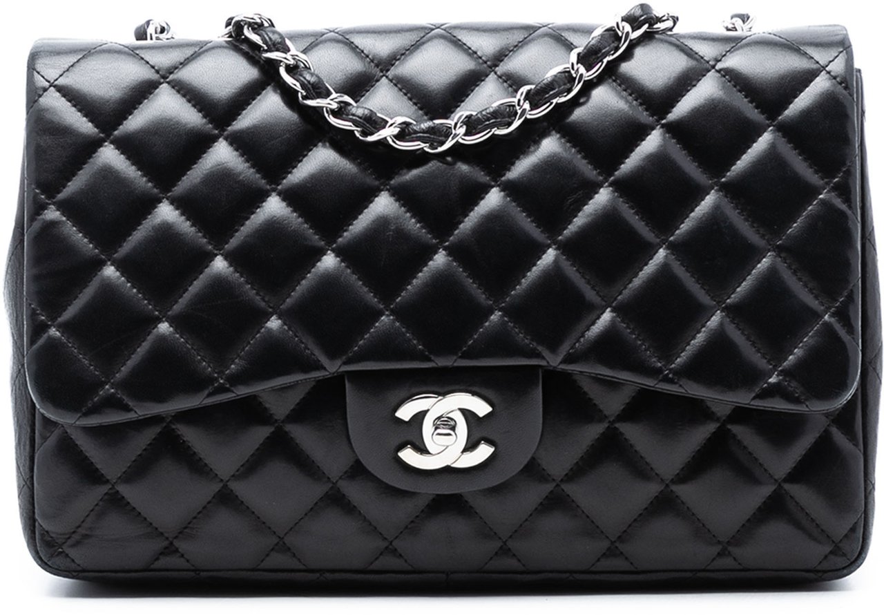Chanel Jumbo Classic Lambskin Single Flap Zwart