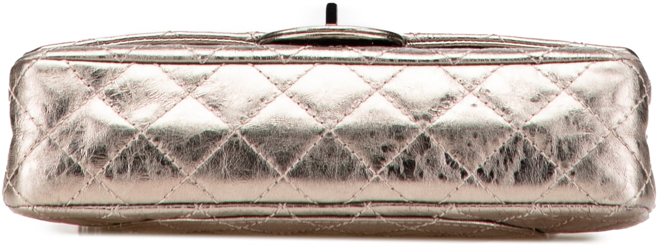 Chanel Reissue 2.55 Aged Metallic Calfskin Double Flap 225 Bruin