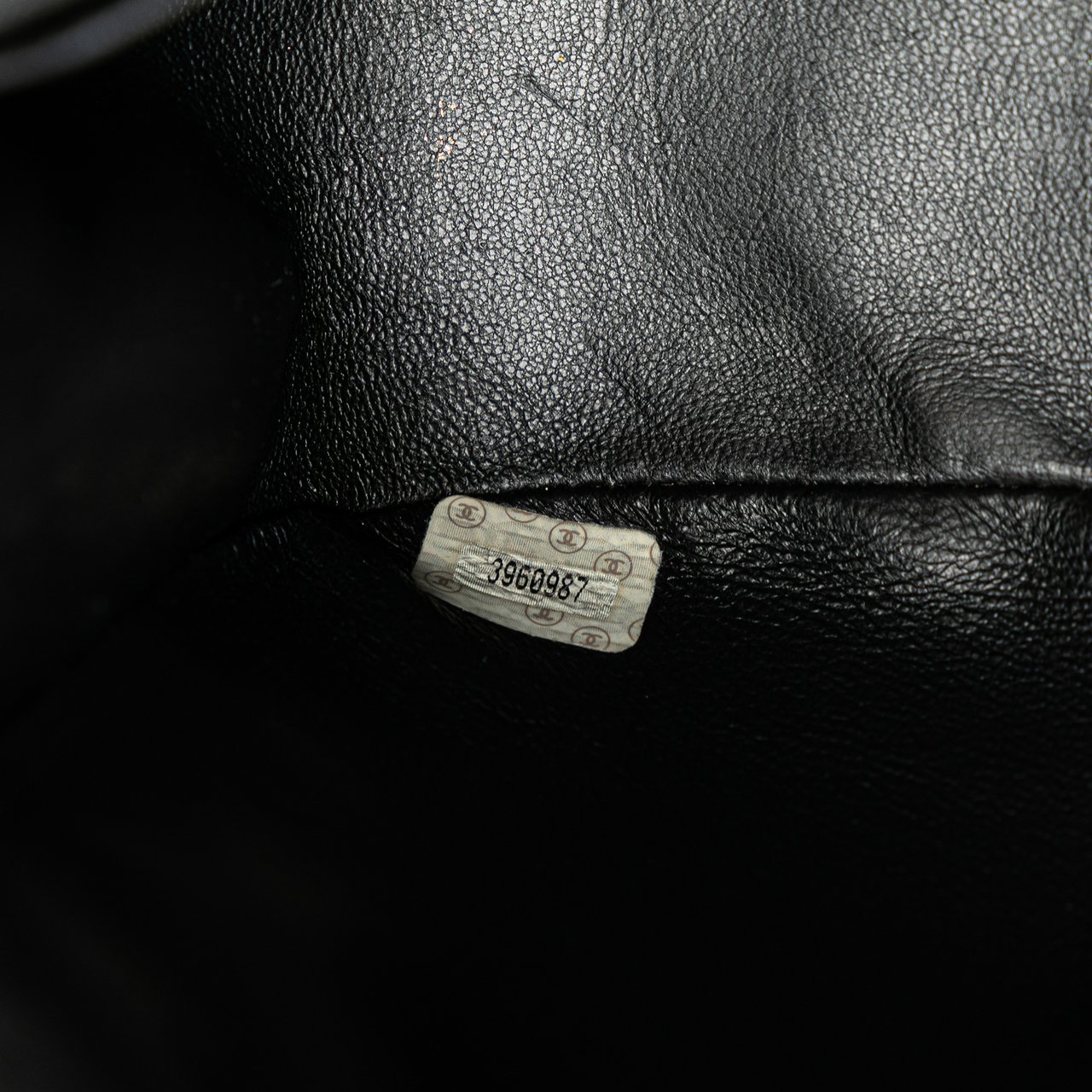 Chanel Quilted Lambskin Half Moon Single Flap Zwart