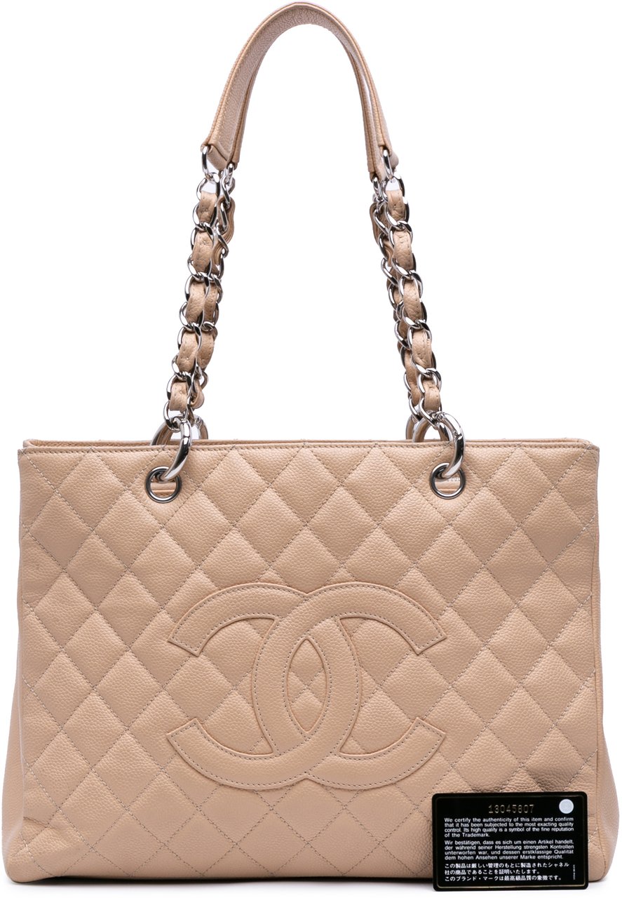 Chanel Caviar Grand Shopping Tote Bruin