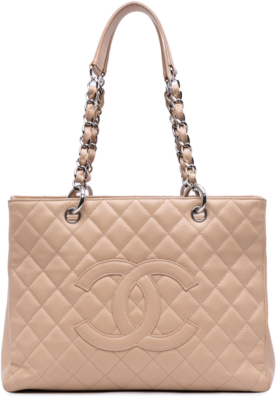 Chanel Caviar Grand Shopping Tote Bruin