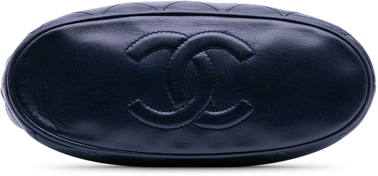 Chanel CC Quilted Lambskin Tassel Flap Blauw