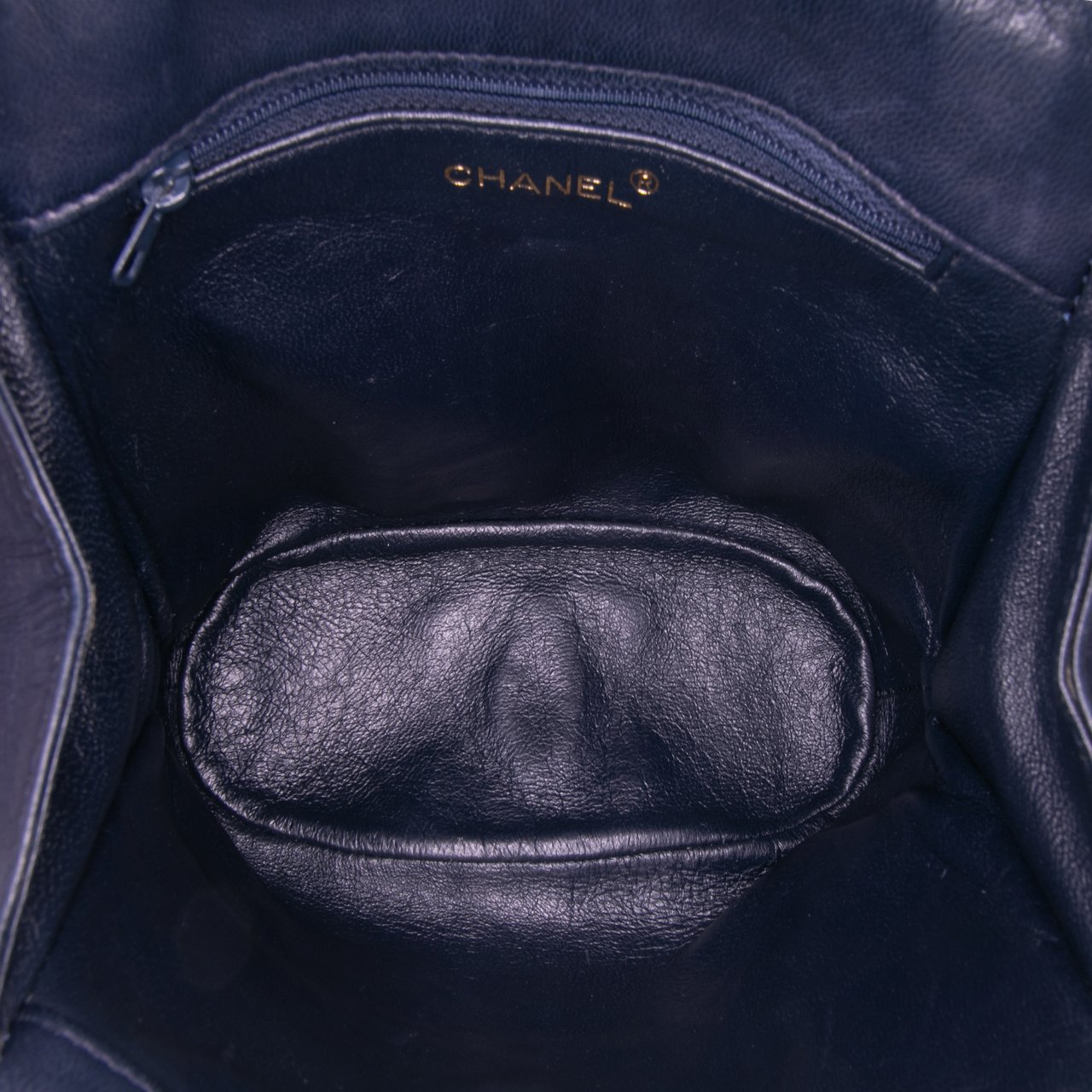 Chanel CC Quilted Lambskin Tassel Flap Blauw