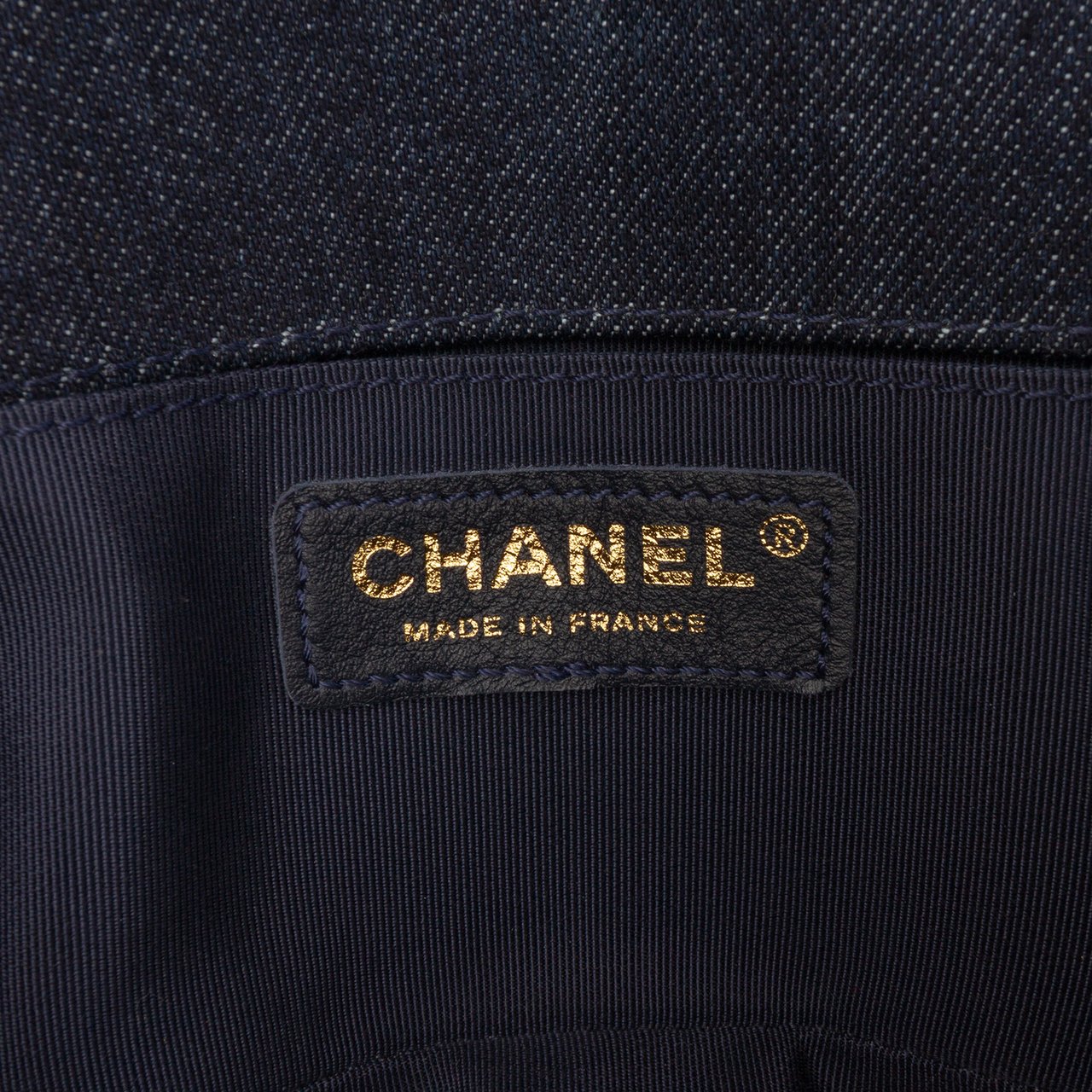 Chanel Small Quilted Denim and Tweed Boy Flap Blauw