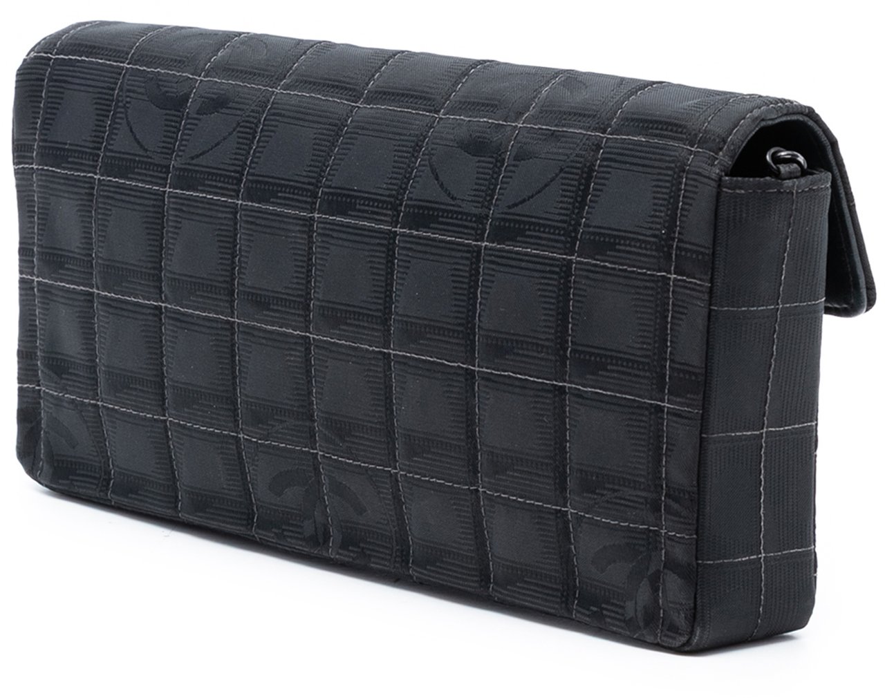 Chanel New Travel Line Nylon East West Flap Zwart