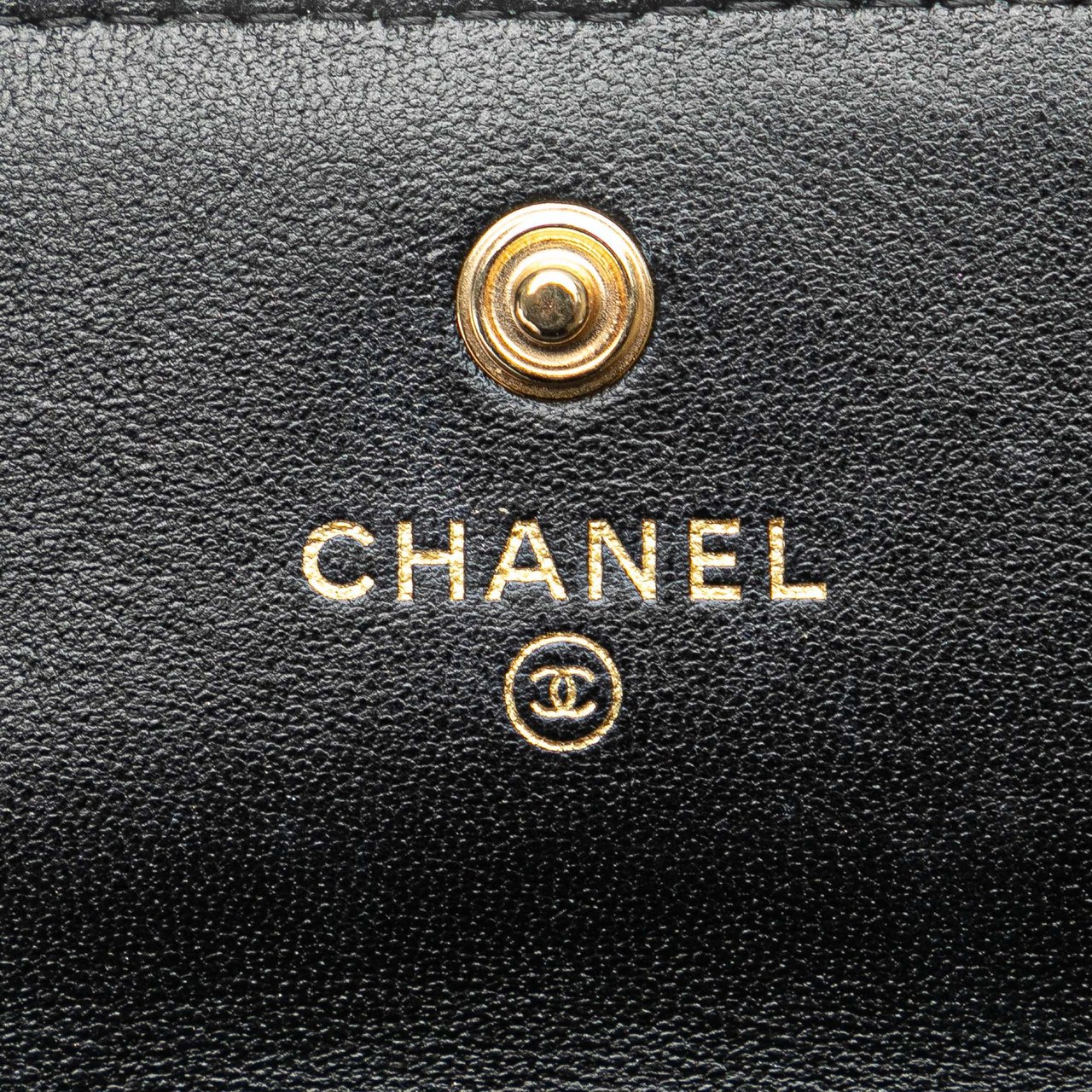 Chanel Quilted Lambskin Pearl Crown Clutch On Chain Zwart