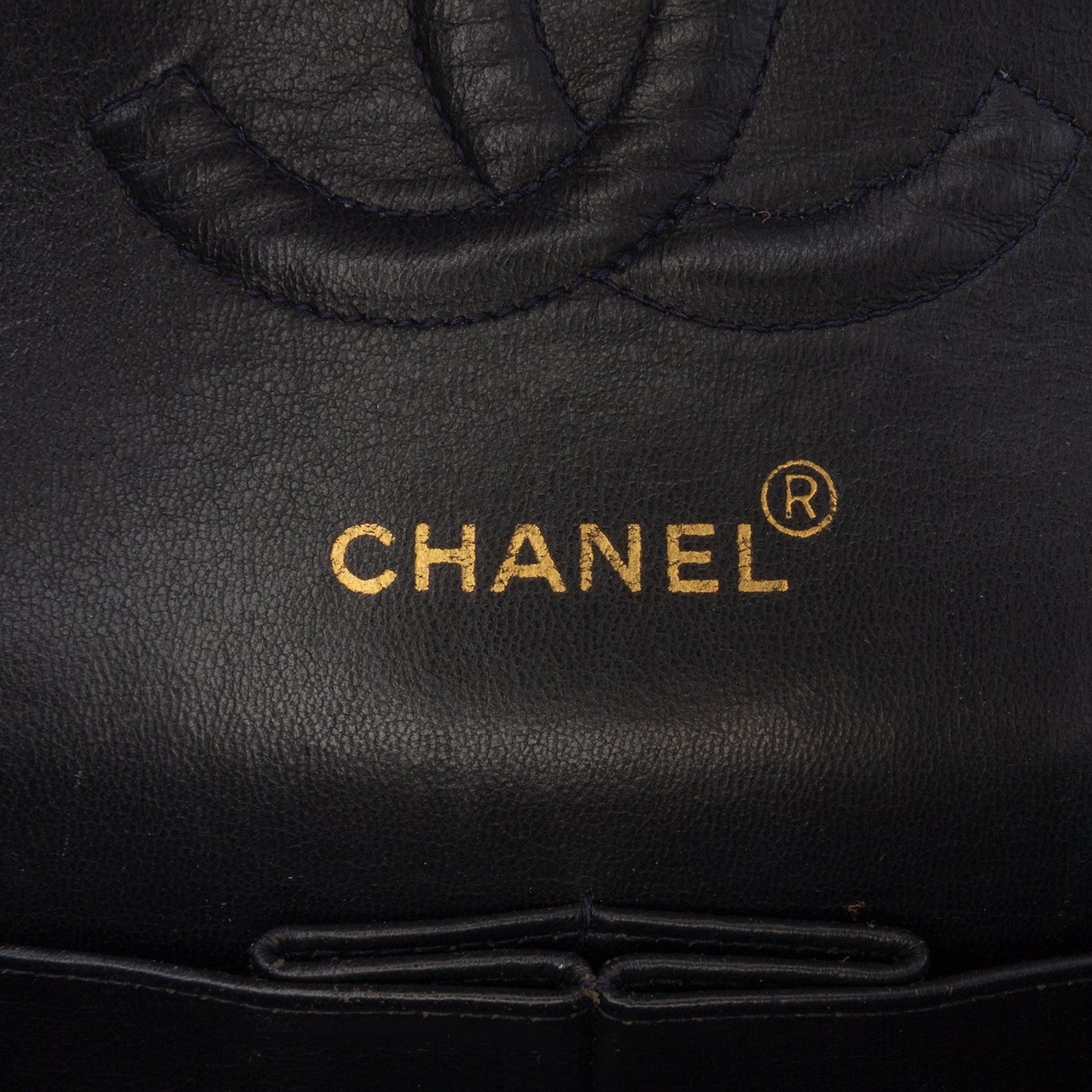 Chanel Medium Classic Jersey Double Flap Blauw
