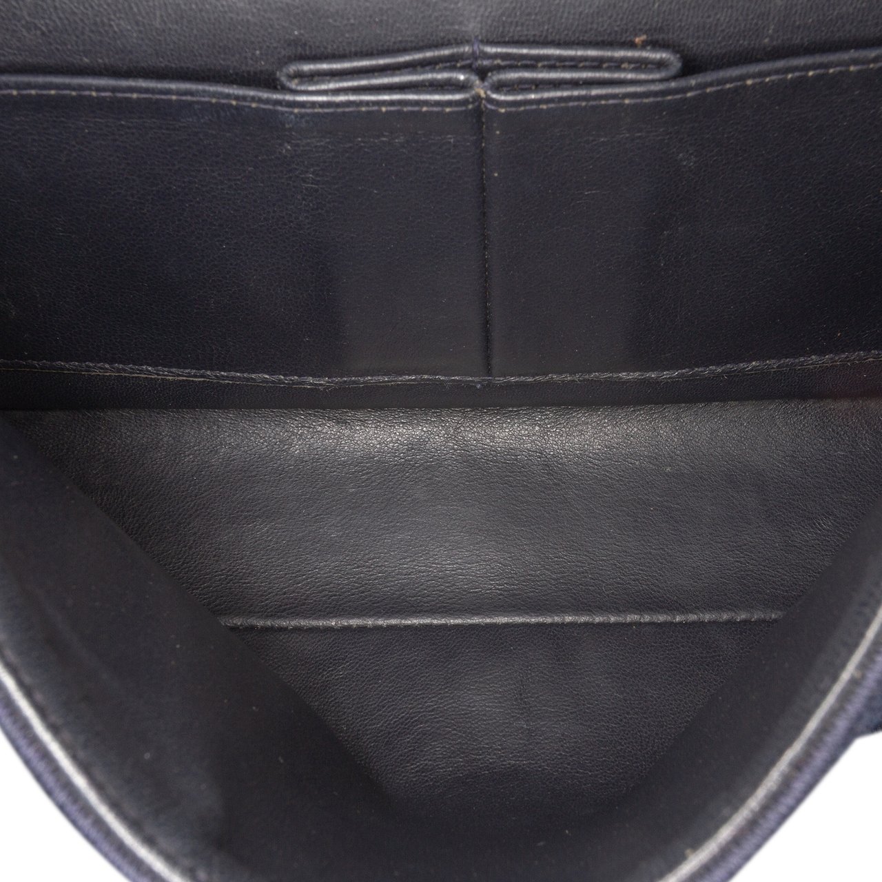 Chanel Medium Classic Jersey Double Flap Blauw