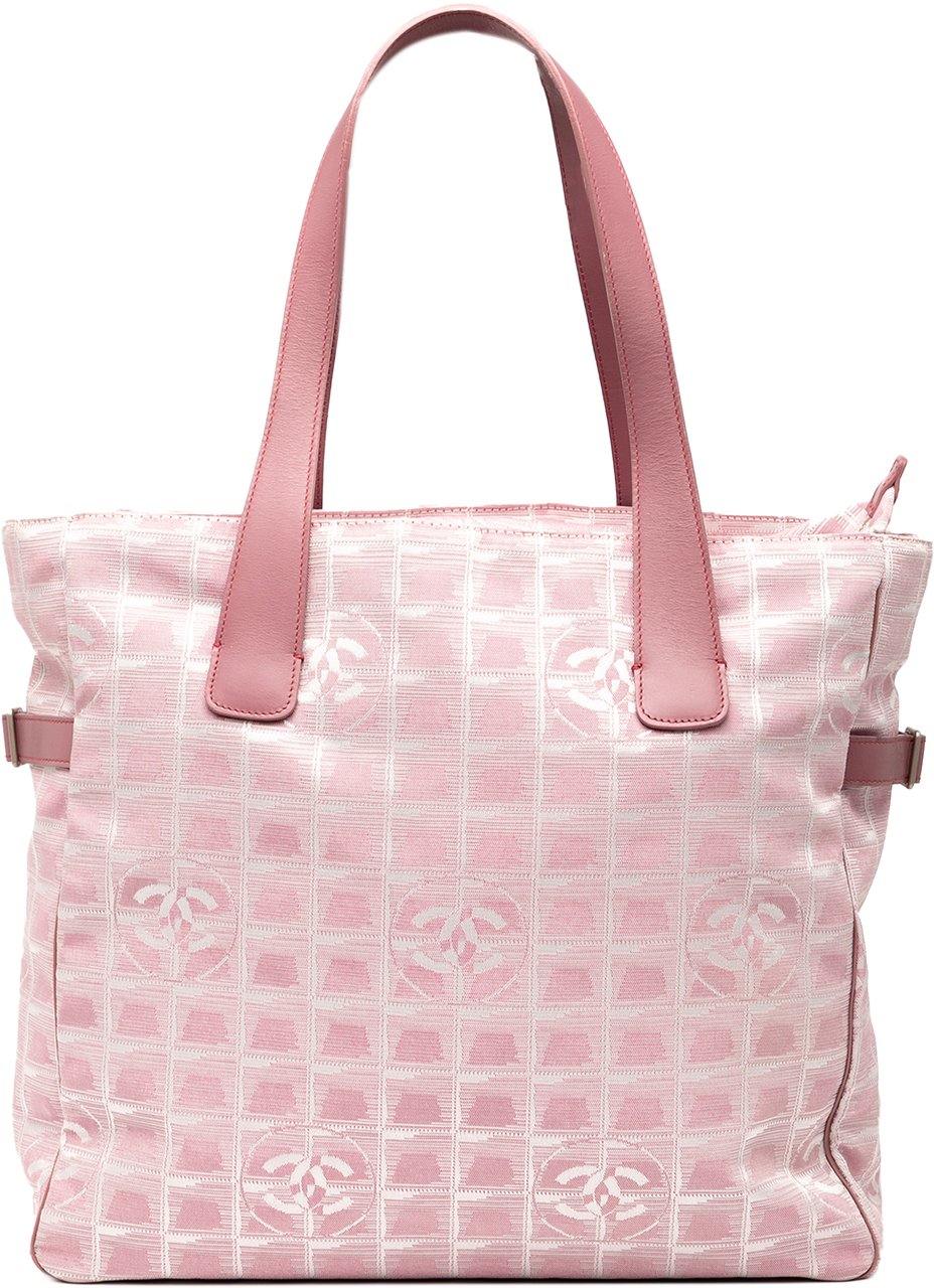 Chanel New Travel Line Nylon Tote Roze