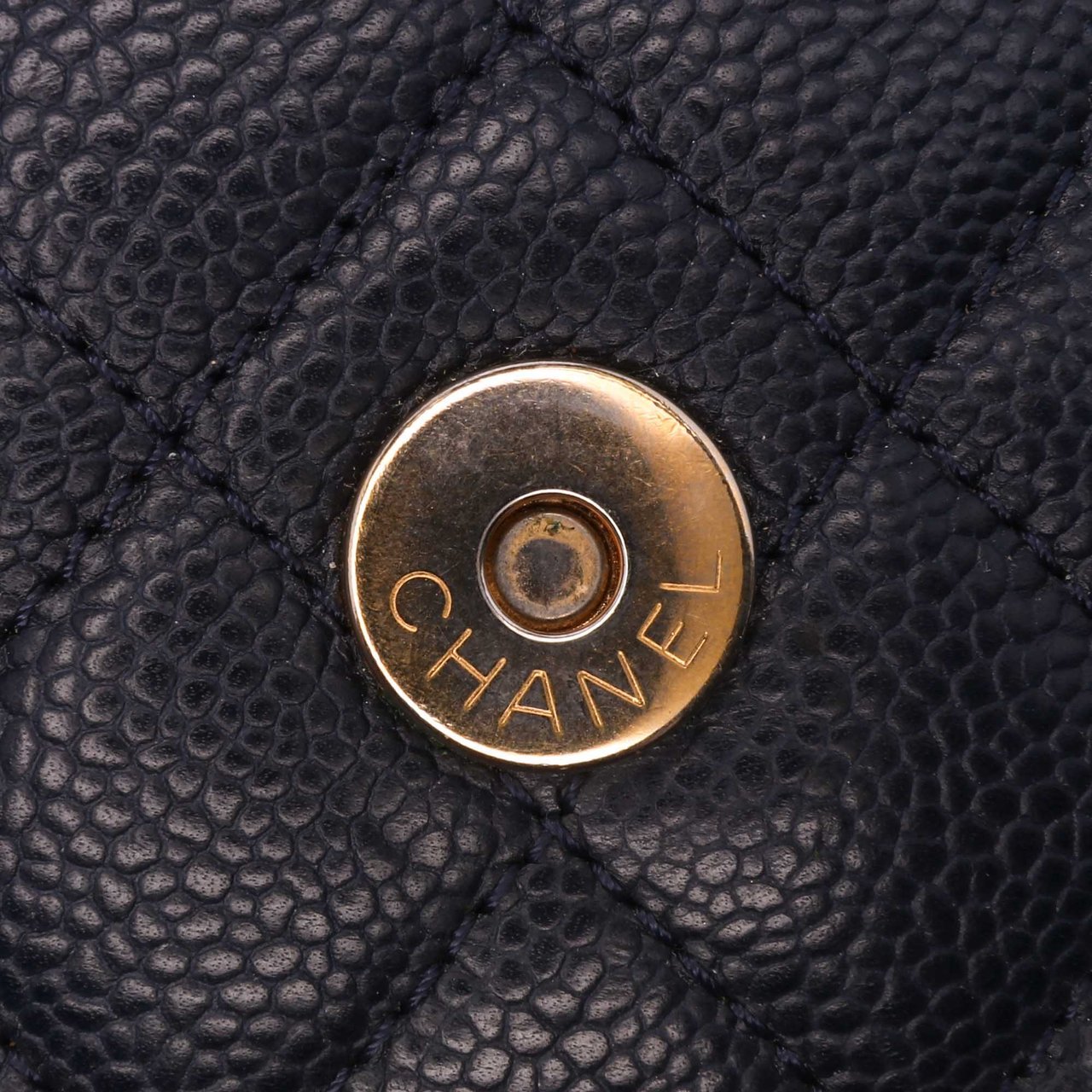 Chanel Medium Bicolor Caviar CC Filigree Flap Blauw