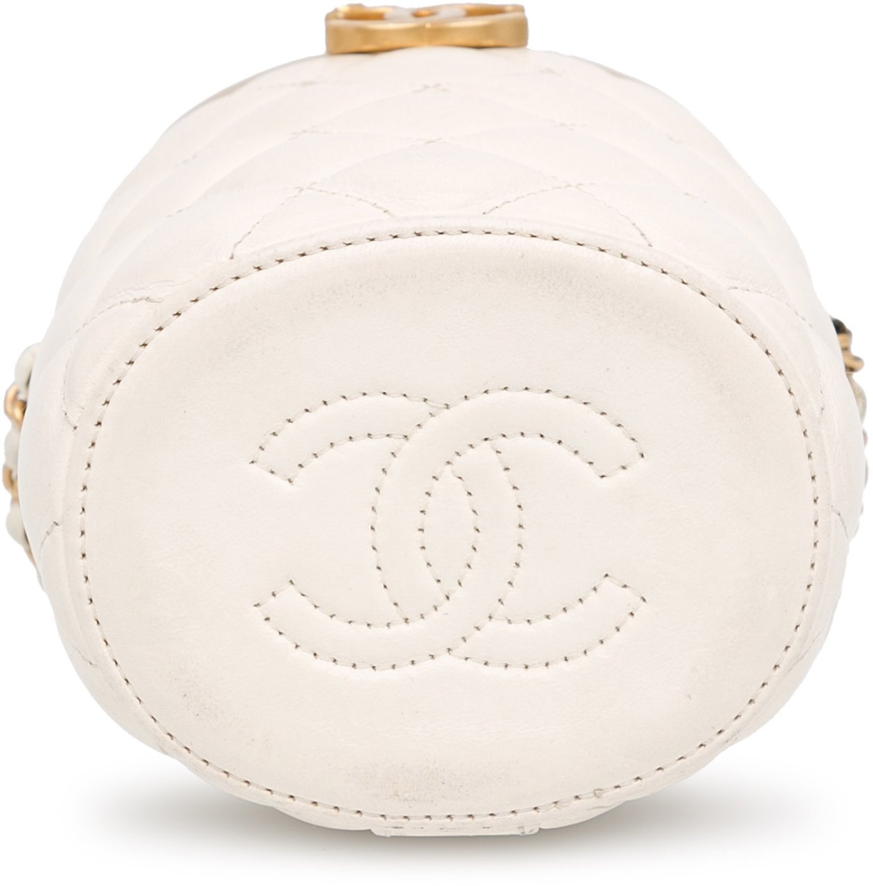Chanel Small Quilted Lambskin Crown Box Bag Wit