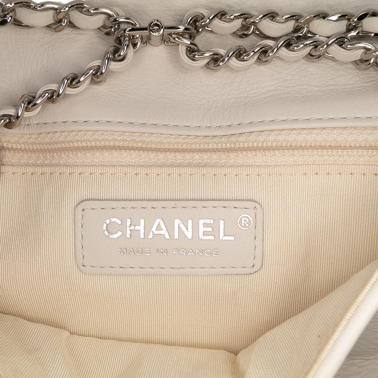 Chanel Mini Quilted Lambskin and Metallic Trim Elementary Chic Flap Wit