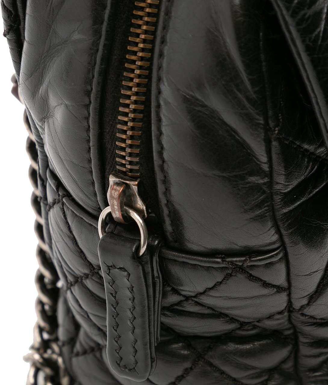Chanel Jumbo Quilted Aged Calfskin Portobello Flap Zwart