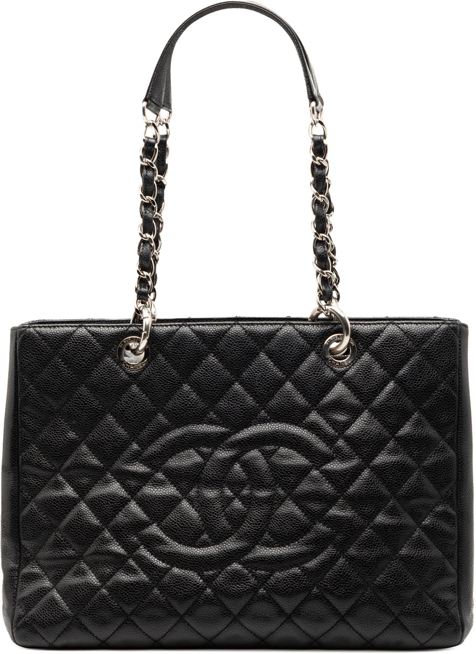 Chanel Caviar Grand Shopping Tote Zwart