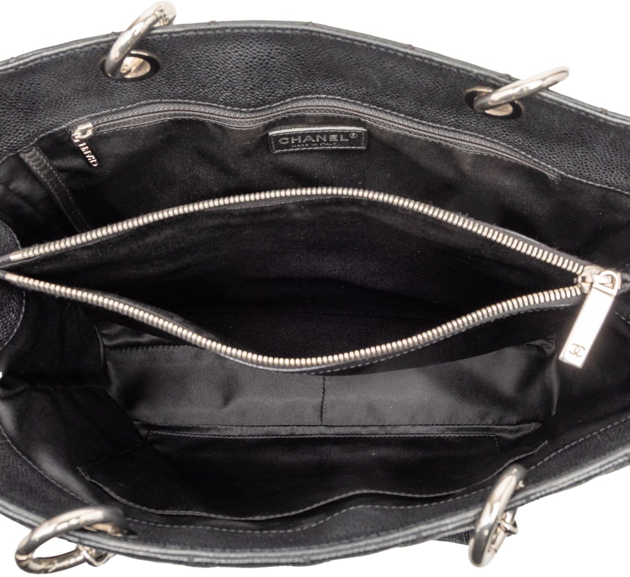 Chanel Caviar Grand Shopping Tote Zwart