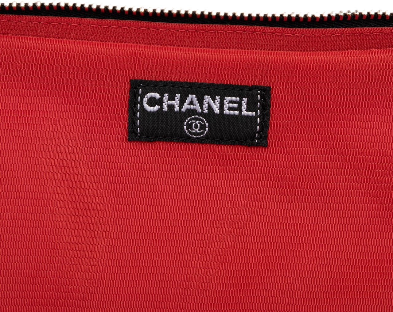 Chanel Old Travel Line Nylon Pouch Zwart