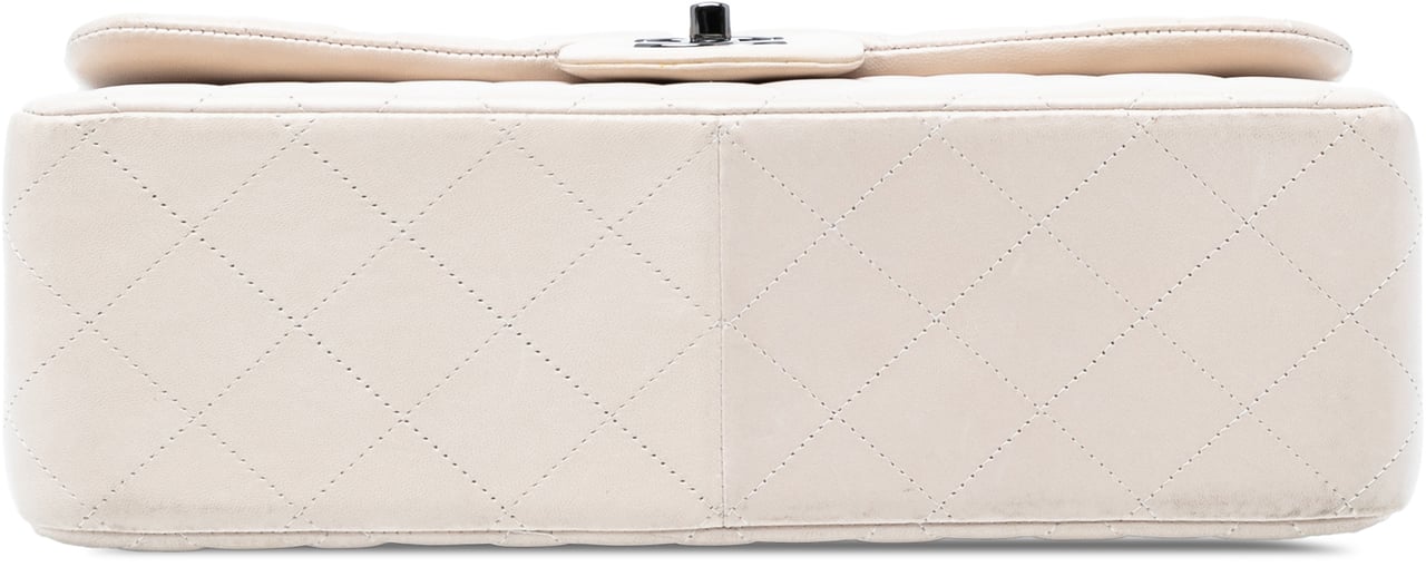 Chanel Jumbo Classic Lambskin Double Flap Wit