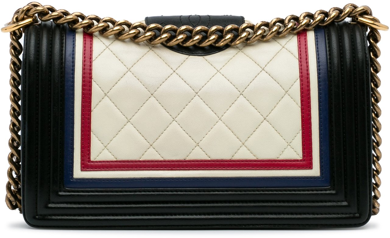 Chanel Crest-Embellished Medium Boy Bag Wit