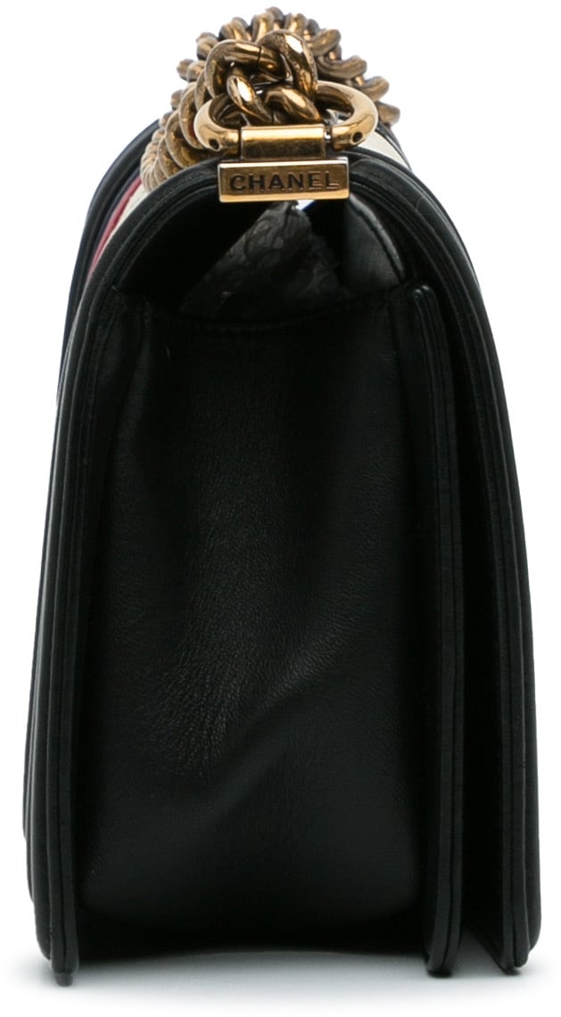 Chanel Crest-Embellished Medium Boy Bag Wit