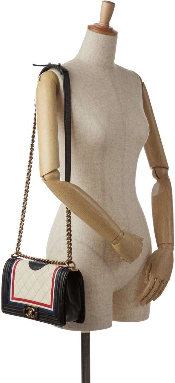 Chanel Crest-Embellished Medium Boy Bag Wit