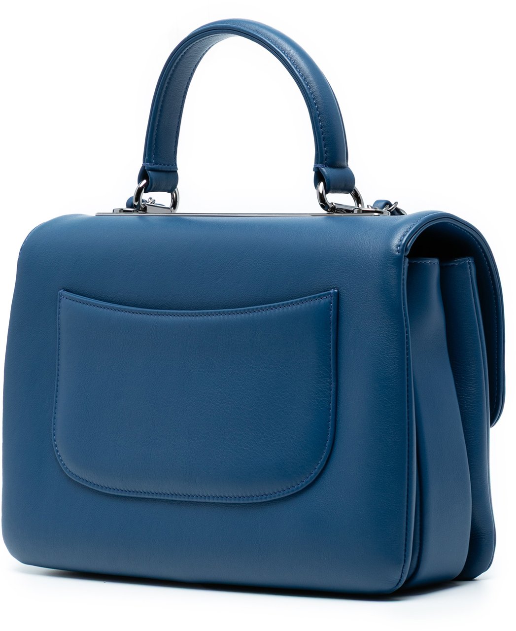 Chanel Medium Lambskin Trendy CC Top Handle Bag Blauw