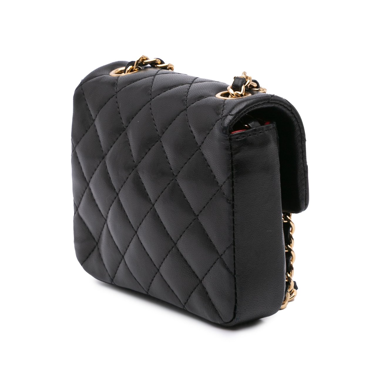 Chanel Micro Quilted Lambskin Single Flap Zwart