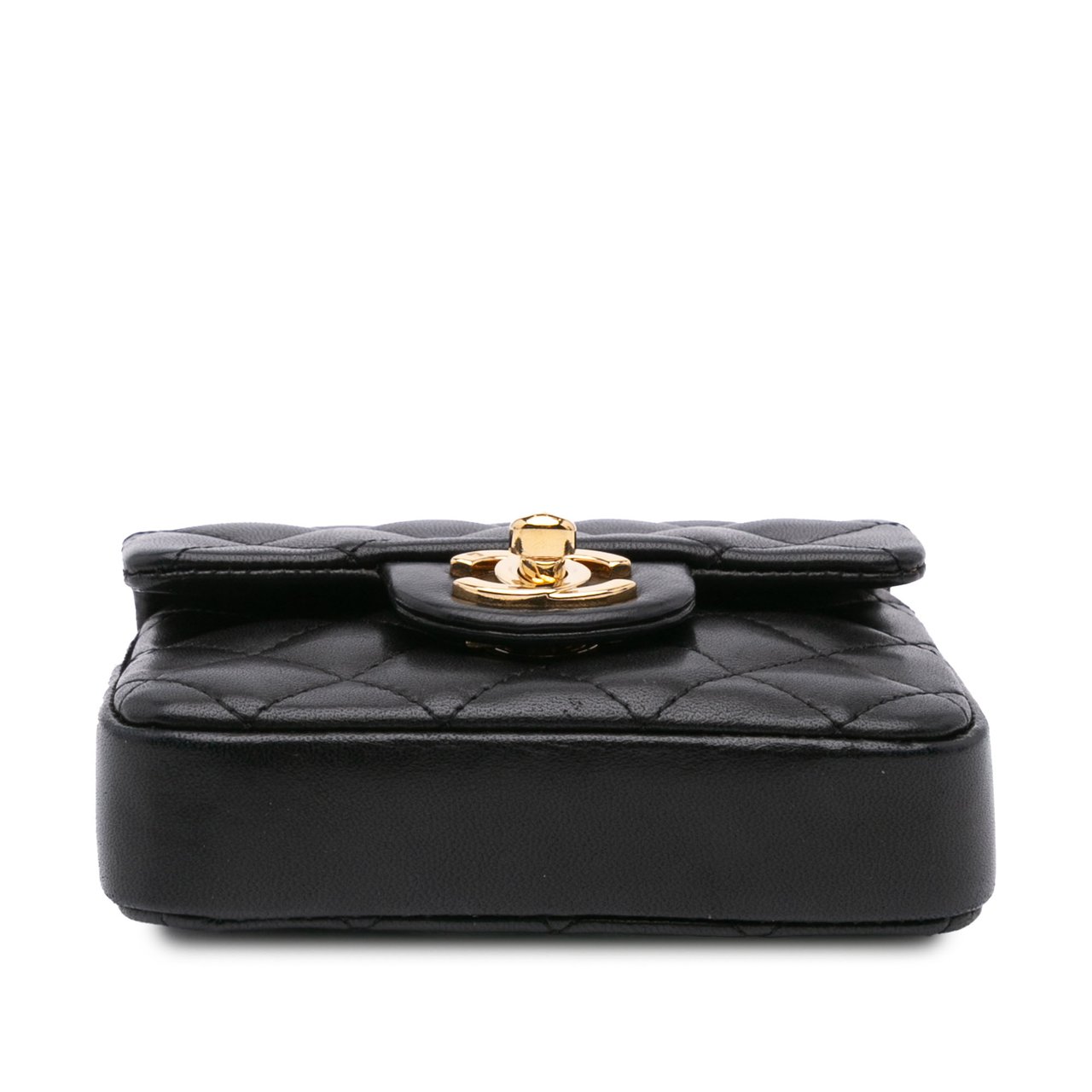 Chanel Micro Quilted Lambskin Single Flap Zwart