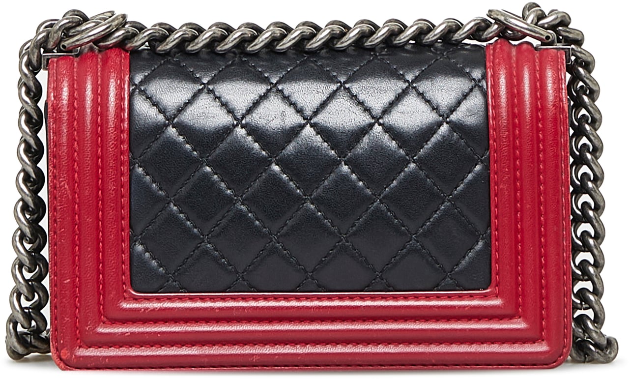 Chanel Small Bicolor Boy Zwart