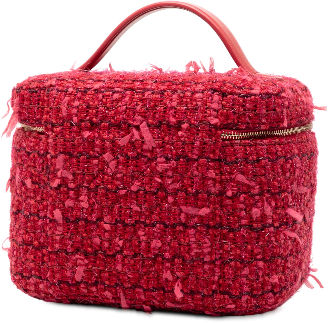 Chanel Tweed Vanity Bag Roze