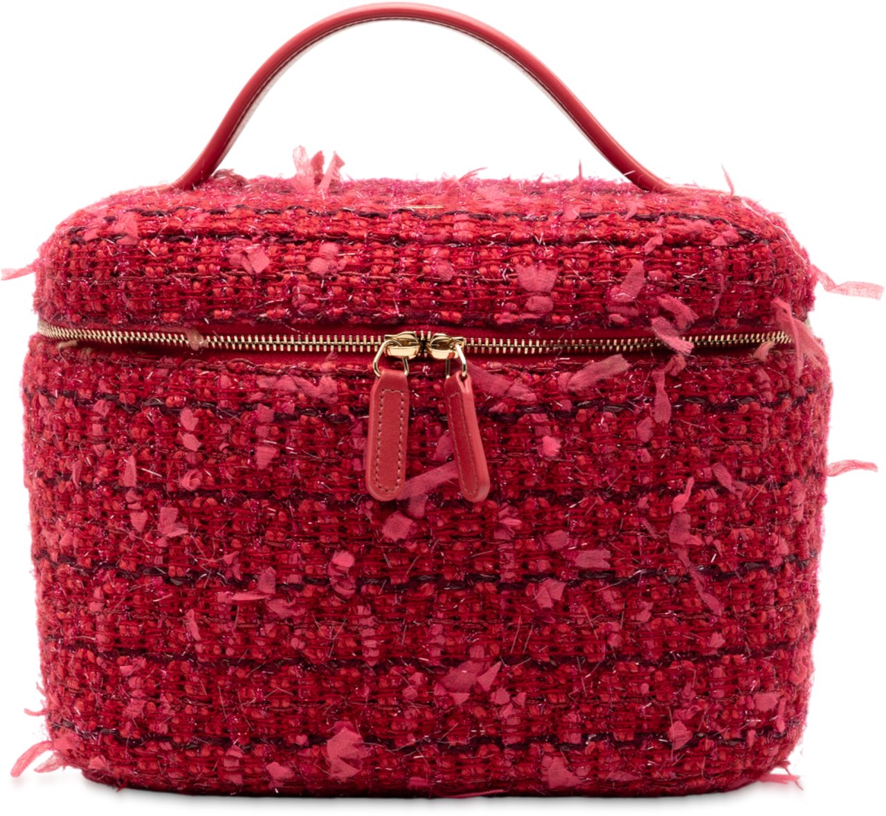 Chanel Tweed Vanity Bag Roze