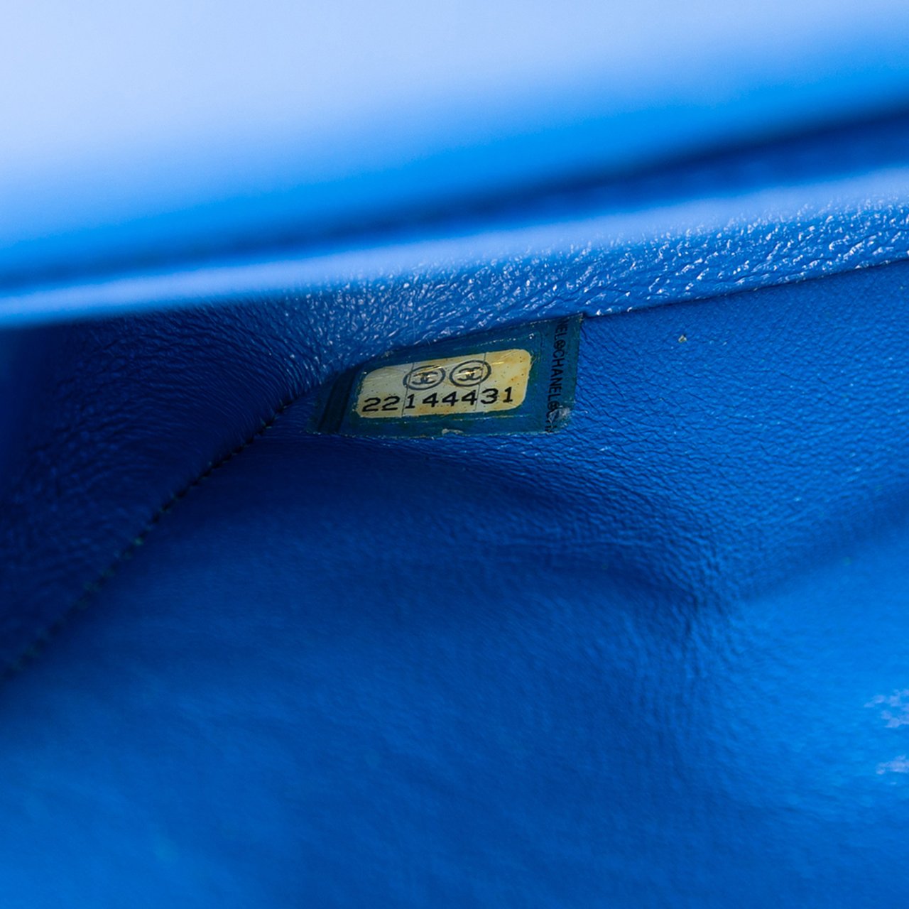 Chanel Medium Classic Caviar Double Flap Blauw