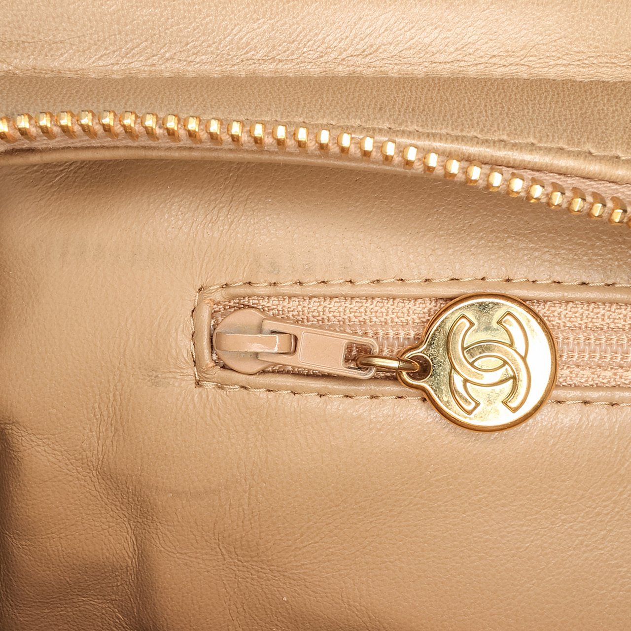 Chanel Quilted Lambskin Sun Charm Chain Crossbody Bruin