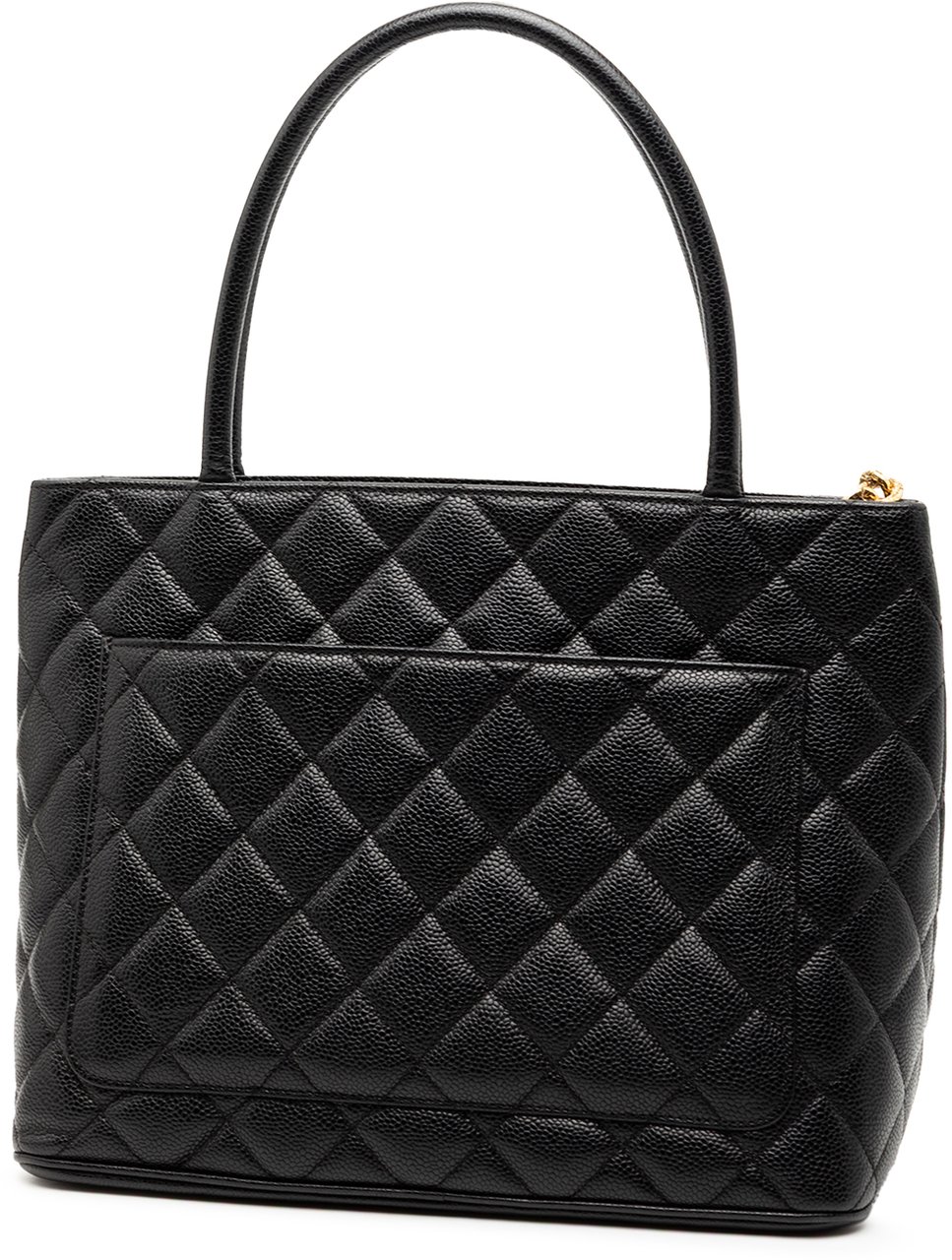 Chanel Caviar Medallion Tote Zwart