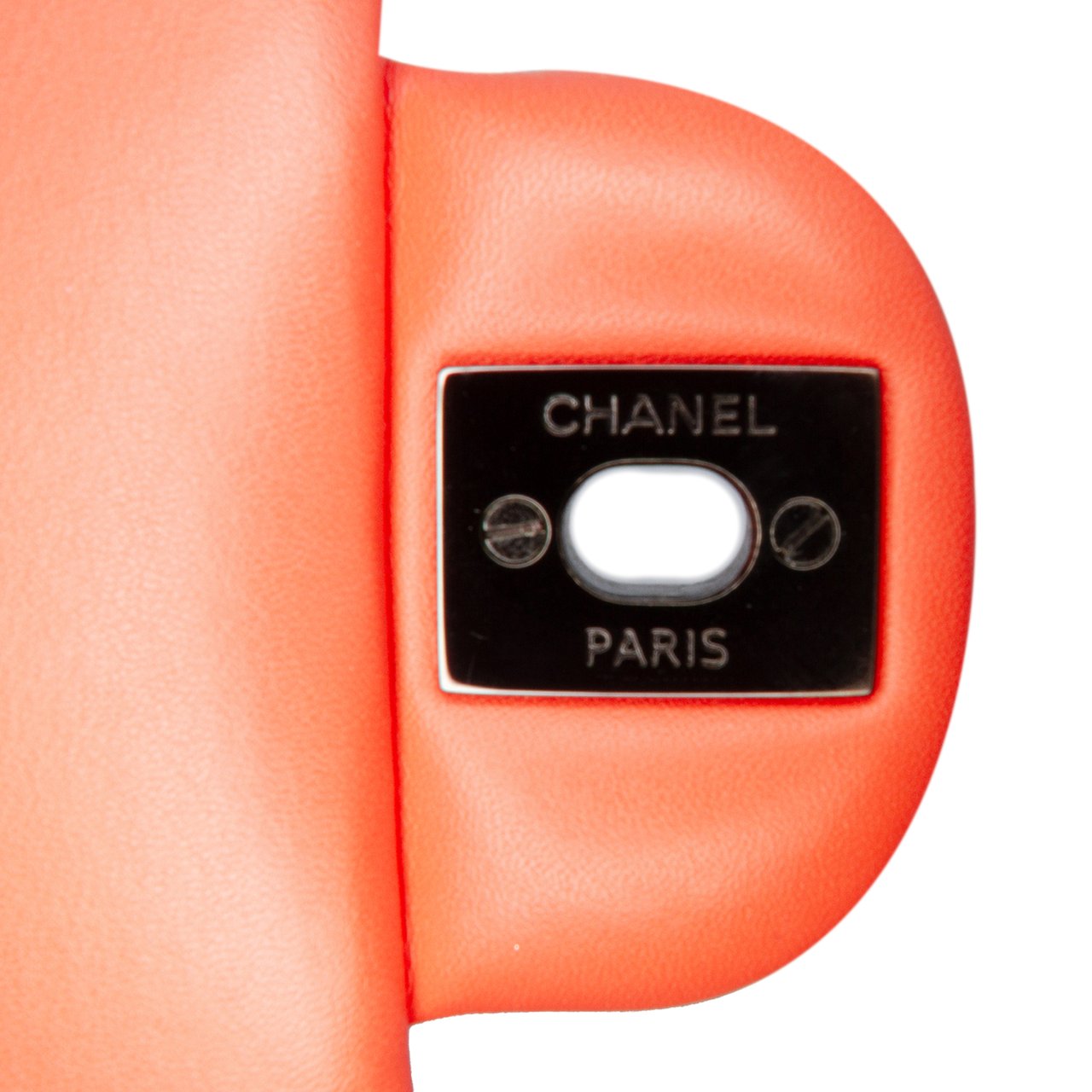Chanel Mini Rectangular Classic Velvet Single Flap Oranje
