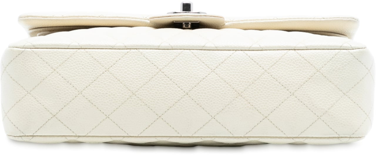 Chanel Medium Classic Caviar Double Flap Wit