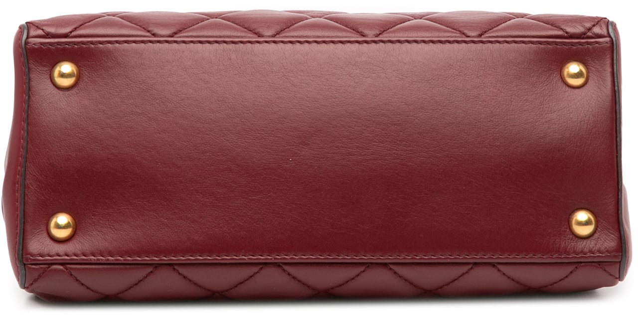Chanel Small Quilted Calfskin Perfect Edge Tote Rood