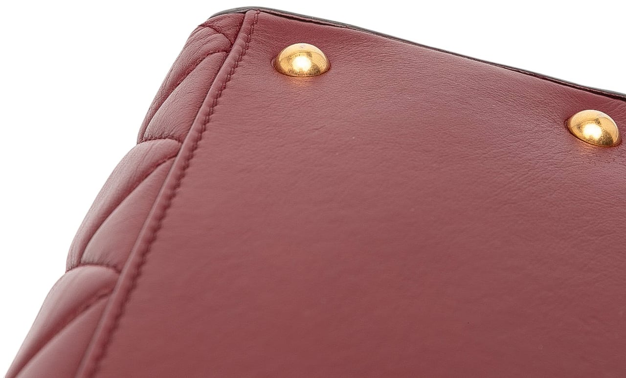 Chanel Small Quilted Calfskin Perfect Edge Tote Rood