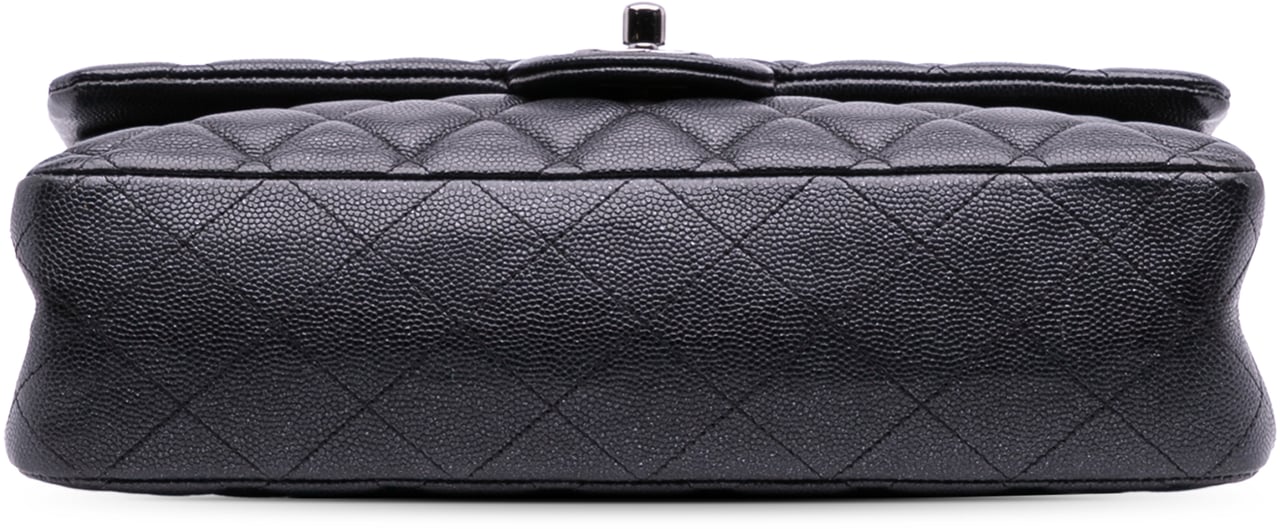 Chanel Medium Classic Caviar Double Flap Zwart