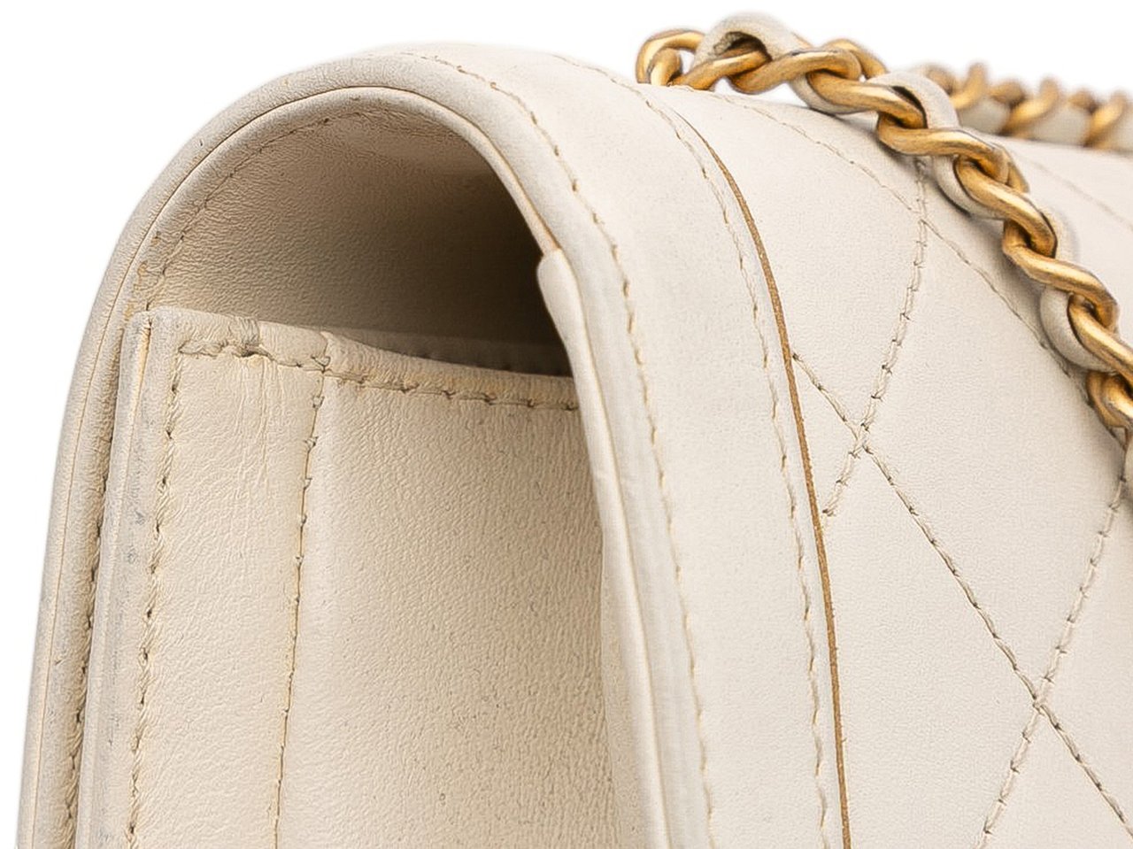 Chanel Medium Quilted Calfskin Octagon CC Clasp Flap Wit