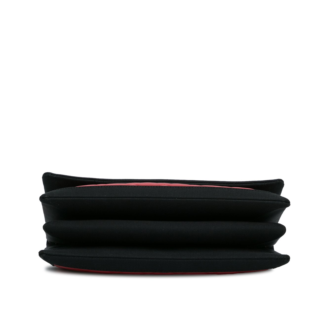 Chanel CC Grossgrain trim Lambskin Flap Shoulder Bag Rood